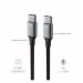 SWISSTEN DATOVÝ KABEL TEXTILE II USB-C / USB-C 1,5 M ČERNÝ