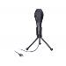 Delock USB kondenzátorový mikrofon se stolním stojanem - ideální pro hraní her, Skype a vokály
