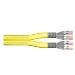 DIGITUS Instalační kabel CAT 7A S-FTP, 1500 MHz Dca (EN 50575), AWG 22/1, 500 m buben, Duplex, barva žlutá
