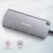AXAGON HMC-6M2, USB 3.2 Gen 1 hub, porty 2x USB-A, HDMI, RJ-45 GLAN, SATA M.2 slot, PD 100W, kabel USB-C 18cm