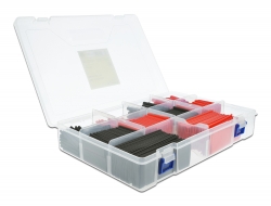 Delock Sada smršťujících se trubic ohřevem, krabice červená / černá 520 ks